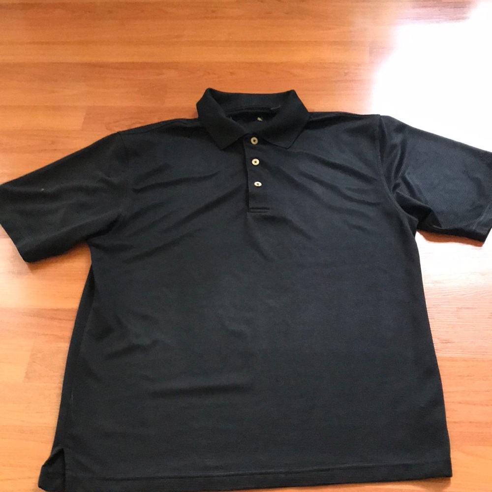 Men's Black Polo Shirt - Classic Short Sleeve